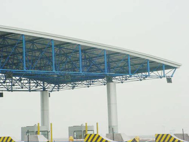 临沧收费站网架工程